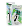 XR Brands Booty Sparks Lucky Clover Gem Anal Plug Large - Model LS-2021 - Unisex - Anal Pleasure - Silver and Green - Adult Naughty Store