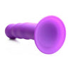 XR Brands Squeeze-It Silexpan Phallic Dildo Purple - Model XSD-2021: Ultimate Flexible Pleasure for All Genders