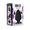 XR Brands Squeeze-It Silexpan Anal Plug Medium Black - Model SP-002 - Unisex Pleasure Toy for Intense Anal Stimulation - Adult Naughty Store