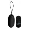 XR Brands Bang! XL Vibrating Egg Black - Powerful Silicone Bullet Vibrator for Intense Pleasure