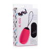 XR Brands Bang! XL Vibrating Egg Pink - Powerful Silicone Remote Control Bullet Vibrator for Intense Pleasure