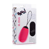 XR Brands Bang! XL Vibrating Egg Pink - Powerful Silicone Remote Control Bullet Vibrator for Intense Pleasure - Adult Naughty Store