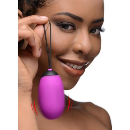 Bang! XL Vibrating Egg Purple - Powerful Silicone Egg Vibrator for Intense Pleasure - Model XR-VE21P - Women's Clitoral Stimulation - Waterproof - USB Rechargeable - Wireless Remote Control I - Adult Naughty Store