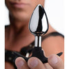 Master Series Dark Invader Metal & Silicone Anal Plug Medium - Model XRM-5002 - Unisex Pleasure - Black - Adult Naughty Store