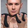 Master Series Dark Delights 3pc Curved Silicone Anal Trainer Set - Model DS-AT-003 - Unisex Anal Pleasure - Black - Adult Naughty Store