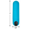 Bang! XR Brands Vibrating Bullet W- Remote Control Blue - Powerful Pleasure for Him and Her - Adult Naughty Store