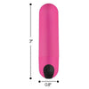 XR Brands Bang! Vibrating Bullet W- Remote Control - Powerful Pink Pleasure Toy - Adult Naughty Store