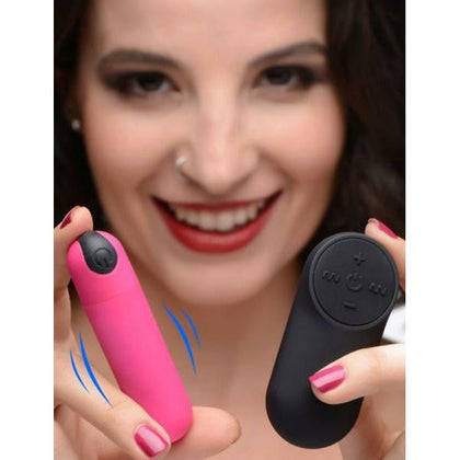 XR Brands Bang! Vibrating Bullet W- Remote Control - Powerful Pink Pleasure Toy - Adult Naughty Store