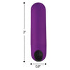 XR Brands Bang! Vibrating Bullet W- Remote Control - Powerful Purple Pleasure Toy - Adult Naughty Store