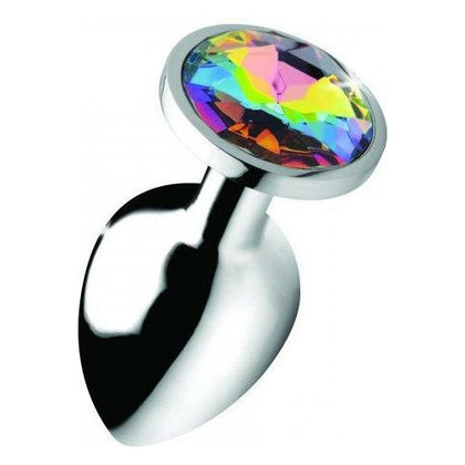 XR Brands Booty Sparks Rainbow Prism Gem Anal Plug Large - Unleash Sensual Pleasure with Style and Elegance! - Adult Naughty Store