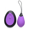 Bang! 10X Vibrating Silicone Egg with Remote - Purple - XR Brands - Model BVE10X-PUR - Female - Clitoral Stimulation
