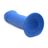 XR Brands Squeeze-It Squeezable Thick Phallic Dildo Blue - Model XRSQZ-4567 - For All Genders - Intense Pleasure - Velvety Silicone - Adult Naughty Store