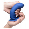 XR Brands Squeeze-It Squeezable Thick Phallic Dildo Blue - Model XRSQZ-4567 - For All Genders - Intense Pleasure - Velvety Silicone - Adult Naughty Store