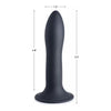 XR Brands Silexpan Silicone Squeezeable Slender Dildo Black - Model SD-5.3B - For All Genders - Delightful Pleasure for Every Intimate Encounter - Adult Naughty Store