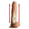 Master Series Power Pounder Thrusting Dildo - Model XRPD-1001 - Unisex Pleasure - Beige - Adult Naughty Store