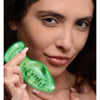 XR Brands Booty Sparks GS-001 Glow-in-the-Dark Glass Anal Plug Large - Unisex Pleasure - Clear/Green - Adult Naughty Store