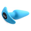 XR Brands Bang! 21X Vibrating Silicone Butt Plug with Remote Control - Model B21X-BP - Unisex Anal Pleasure - Blue - Adult Naughty Store