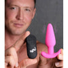 XR Brands Bang! 21X Vibrating Silicone Butt Plug with Remote Control - Model XYZ - Pink - Unisex Anal Pleasure - Adult Naughty Store