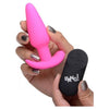 XR Brands Bang! 21X Vibrating Silicone Butt Plug with Remote Control - Model XYZ - Pink - Unisex Anal Pleasure - Adult Naughty Store