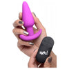 XR Brands Bang! 21X Vibrating Silicone Butt Plug with Remote Control - Model B21X-Purple - Unisex Anal Pleasure - Adult Naughty Store