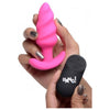 XR Brands Bang! 21X Vibrating Silicone Swirl Butt Plug with Remote Control - Model B21P - Pink - For Intense Anal Pleasure - Adult Naughty Store