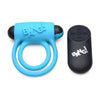 XR Brands Bang! Silicone Cock Ring & Bullet with Remote Control Blue - Model XRB-1001 - Male Pleasure, Clitoral Stimulation - Adult Naughty Store