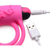 XR Brands Bang! Silicone Cock Ring & Bullet with Remote Control - Model XRB-101 - For Enhanced Pleasure and Extended Performance - Pink - Adult Naughty Store