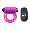 XR Brands Bang! Silicone Cock Ring & Bullet with Remote Control Purple - Model XR-1001 - For Him and Her - Enhance Erection and Clitoral Stimulation - Adult Naughty Store