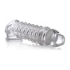 XR Brands Size Matters 1.5in Penis Enhancer Sleeve Clear - Ultimate Pleasure Enhancer for Men - Model SM-1.5 - Transparent - Adult Naughty Store