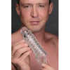 XR Brands Size Matters 1.5in Penis Enhancer Sleeve Clear - Ultimate Pleasure Enhancer for Men - Model SM-1.5 - Transparent - Adult Naughty Store