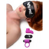 XR Brands Bang! Couples Love Ring Finger Vibe Bullet & Blindfold Kit - Purple, Model XRB-CLRVB-01, Unisex Pleasure Kit