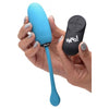 XR Brands Bang! 28X Plush Egg Vibrator and Remote Control Blue - Adult Naughty Store