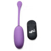 Bang! XR Brands Plush Egg 28X Vibrator with Remote Control - Powerful Purple Pleasure Toy for Intimate Stimulation - Adult Naughty Store