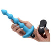 XR Brands Bang! Vibrating Silicone Anal Beads & Remote Control Blue - Model AB-1234 - Unisex Anal Pleasure Toy - Adult Naughty Store