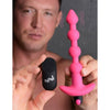 XR Brands Bang! Vibrating Silicone Anal Beads & Remote Control - Model XYZ-123 - Pink - For Intense Anal Stimulation
