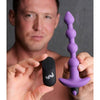 XR Brands Bang! Vibrating Silicone Anal Beads & Remote Control - Model XRB-3001 - Unisex Anal Pleasure - Purple - Adult Naughty Store