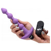 XR Brands Bang! Vibrating Silicone Anal Beads & Remote Control - Model XRB-3001 - Unisex Anal Pleasure - Purple - Adult Naughty Store