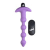 XR Brands Bang! Vibrating Silicone Anal Beads & Remote Control - Model XRB-3001 - Unisex Anal Pleasure - Purple - Adult Naughty Store