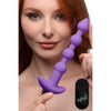 XR Brands Bang! Vibrating Silicone Anal Beads & Remote Control - Model XRB-3001 - Unisex Anal Pleasure - Purple - Adult Naughty Store