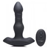 XR Brands Thunder Plugs TP-01 Vibrating & Thrusting Anal Plug - Unisex Pleasure - Black - Adult Naughty Store