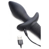 XR Brands Tailz Waggerz Moving Vibrating Puppy Tail Anal Plug - Model XRB-PTAP-001 - Unisex Anal Pleasure - Black - Adult Naughty Store