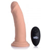 XR Brands Swell 7X Inflatable Vibrating Dildo with Remote Control - Model 7IN-RC - Gender-Neutral Pleasure - Light Skin Tone - Adult Naughty Store