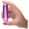 XR Brands Bang! 10X Vibrating Metallic Bullet Purple - Powerful Pleasure Toy for All Genders - Adult Naughty Store