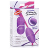 XR Brands Frisky Scrambler 28x Vibrating Egg with Remote Control - Powerful Purple Pleasure Toy for All Genders - Adult Naughty Store