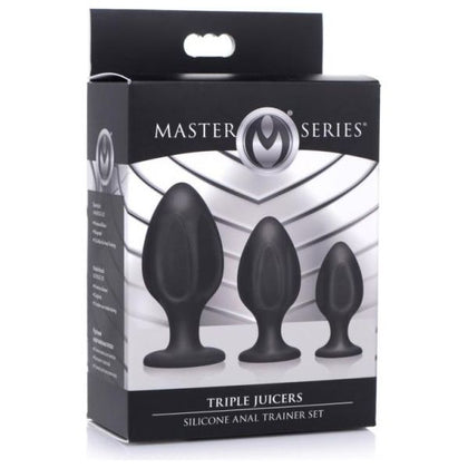 Master Series Triple Juicers Anal Trainer Set - XR Brands - Model XYZ - Unisex - Anal Pleasure - Black - Adult Naughty Store