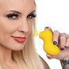 XR Brands Shegasm Sucky Duck Clitoral Stimulator Yellow - Intense Clitoral Suction for Mind-Blowing Pleasure - Adult Naughty Store