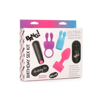 XR Brands Bang! Birthday Sex Kit - Versatile Pleasure Exploration for Couples - Model: BSK-2021 - Unleash Your Sensuality with Vibrant Colors
