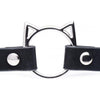 Master Series Kinky Kitty Ring Slim Choker Black - Elegant Feline-inspired BDSM Collar for Sensual Play - Adult Naughty Store