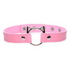 Master Series Kinky Kitty Ring Slim Choker Pink - Elegant Faux Leather BDSM Choker for Sensual Kitty Play - Model KS-RC-PNK - Adult Naughty Store