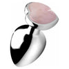 Booty Sparks Gemstones Large Heart Anal Plug Rose Quartz - XR Brands - Model XYZ - Unisex - Anal Pleasure - Pink - Adult Naughty Store